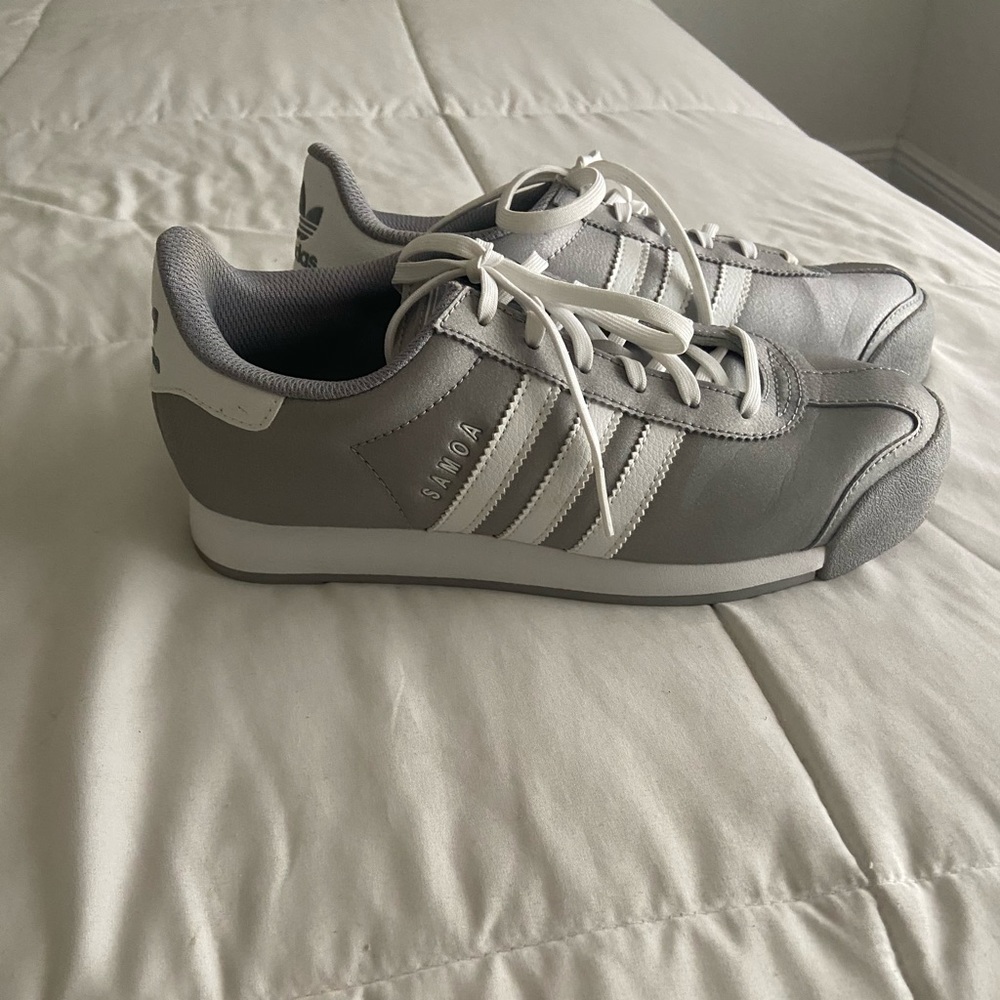 Adidas silver sneakers